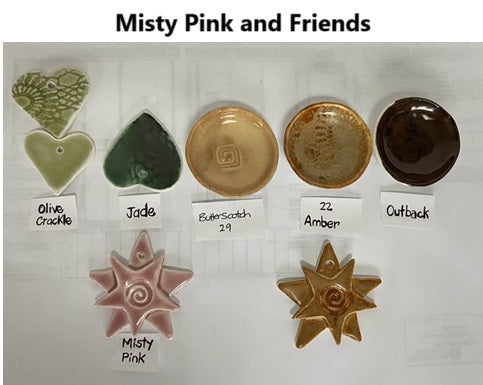 Abbots Misty Pink Midfire Brushable Glaze