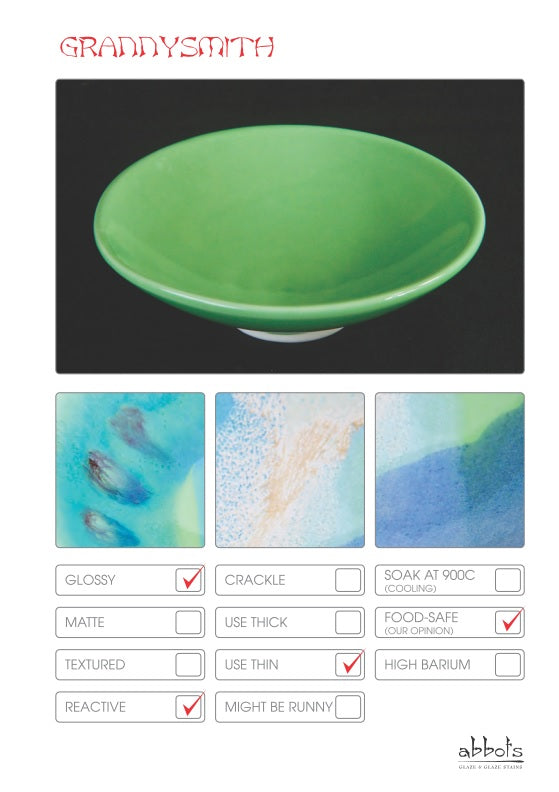 Abbots Granny Smith Midfire Glaze