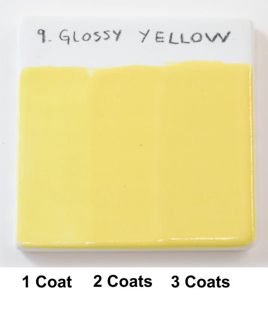 Abbots Glossy Yellow Midfire Brushable Glaze