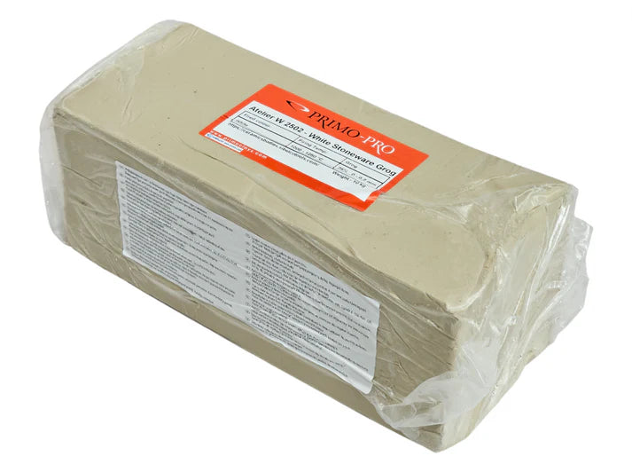 Atelier W 2502 - White Stoneware Clay with Grog 10Kg Bag
